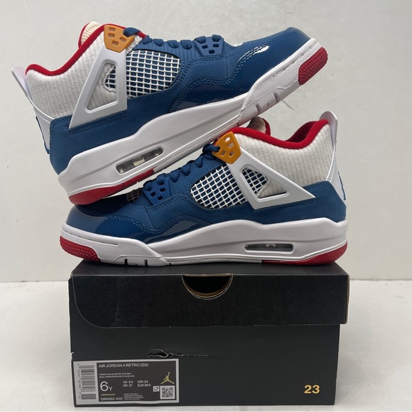 Nike Air Jordan 4 Retro GS “Messy Room/French Blue” 2023 - Picture 3 of 4